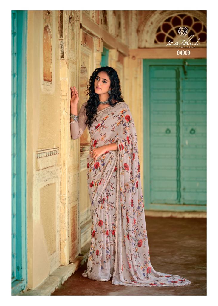 Kashvi Yashvi 2 Fancy Ethnic Wear Georgette Designer Fancy Saree Collection